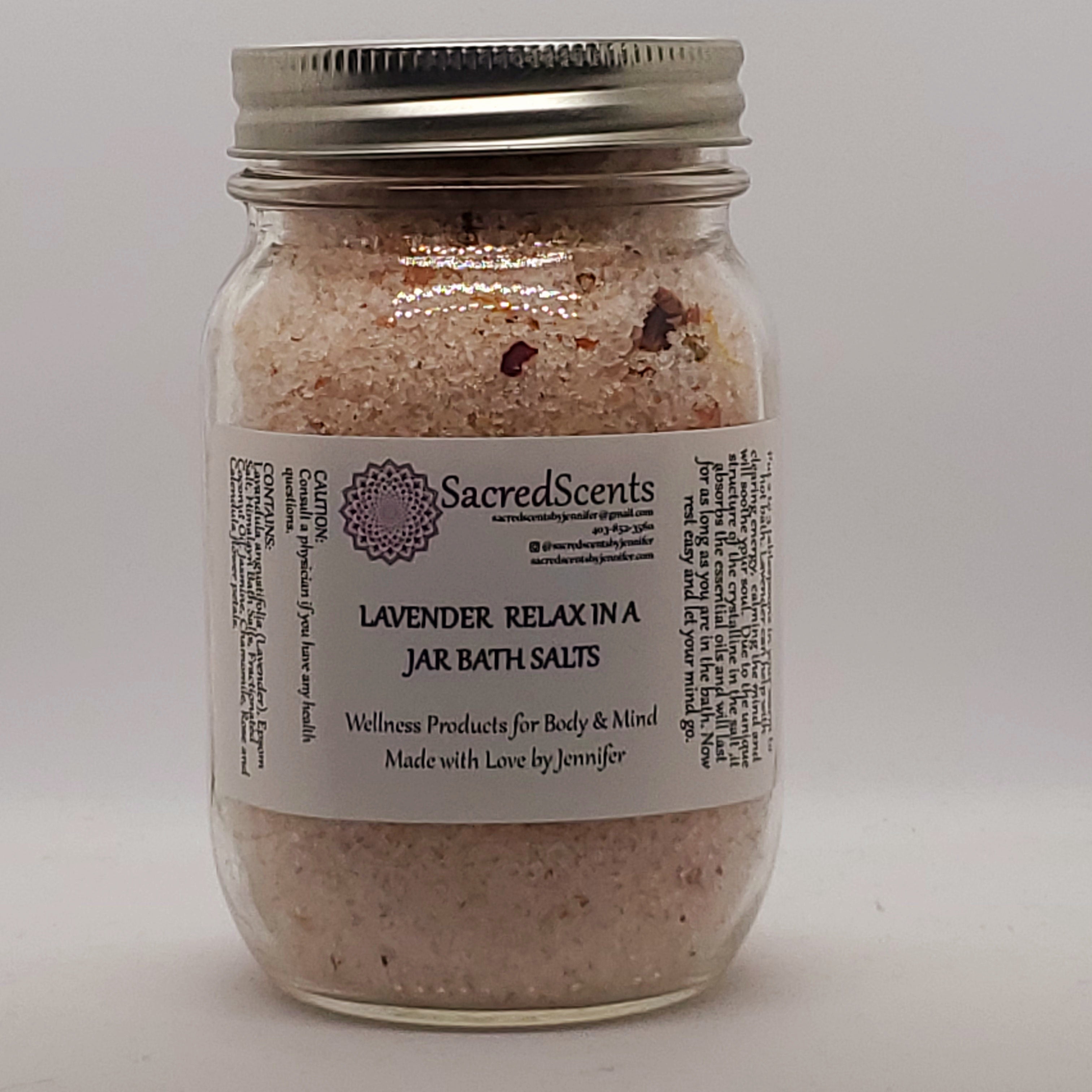 Lavender Relax in a Jar Bath Salts